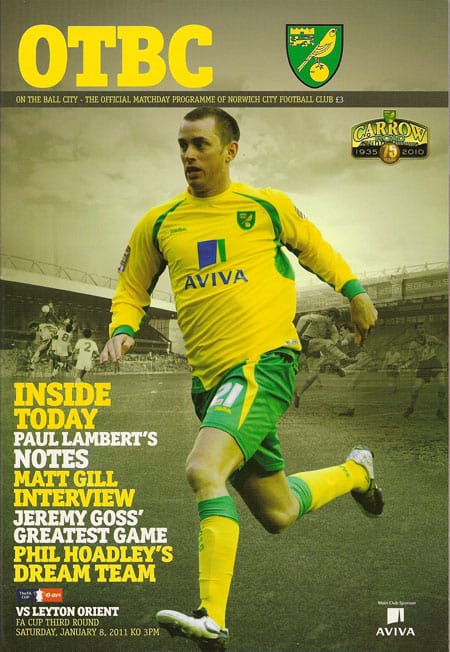 Norwich City FC v Leyton Orient FC